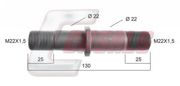 CASALS 21146 Wheel Stud